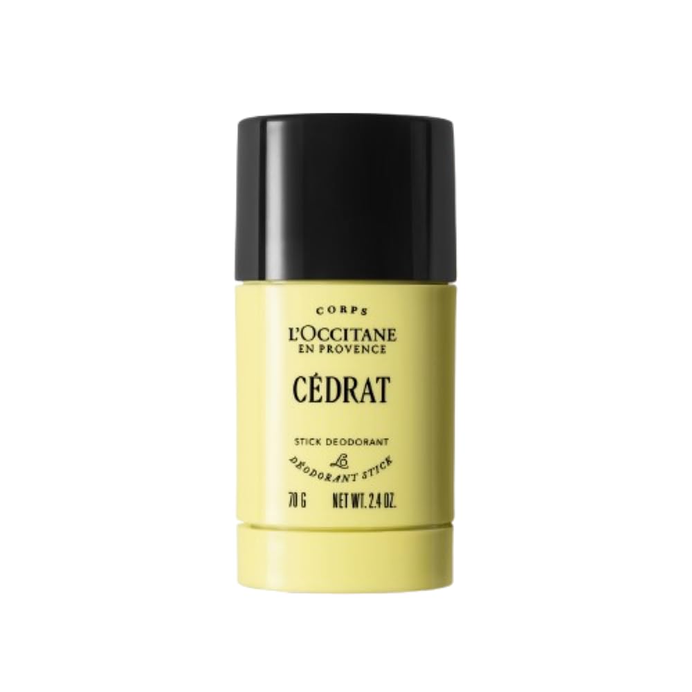 L'Occitane stick deodorant front packaging showing size and label benefits