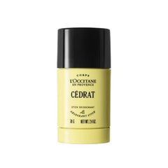 L'Occitane stick deodorant front packaging showing size and label benefits
