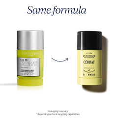 L'Occitane deodorant in bathroom setting illustrating convenient everyday use