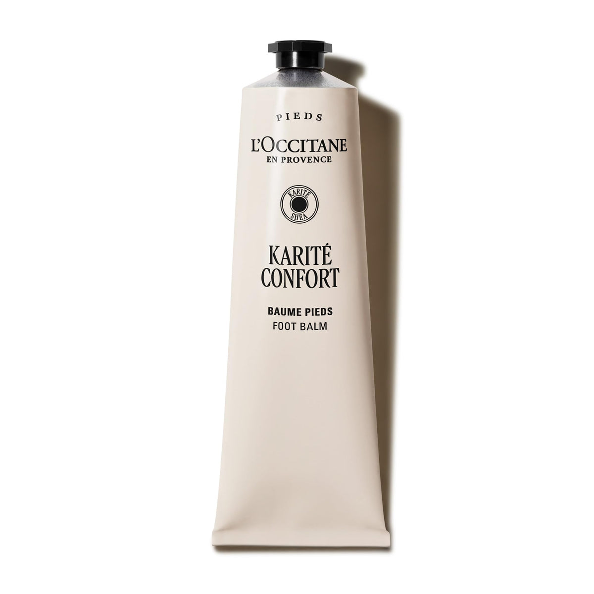 L'OCCITANE foot balm front tube showing product and benefits