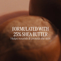 L'OCCITANE foot balm applied in palm demonstrating easy spreading