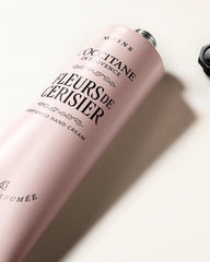L'Occitane hand applying cream showing fast absorption and soft skin benefit