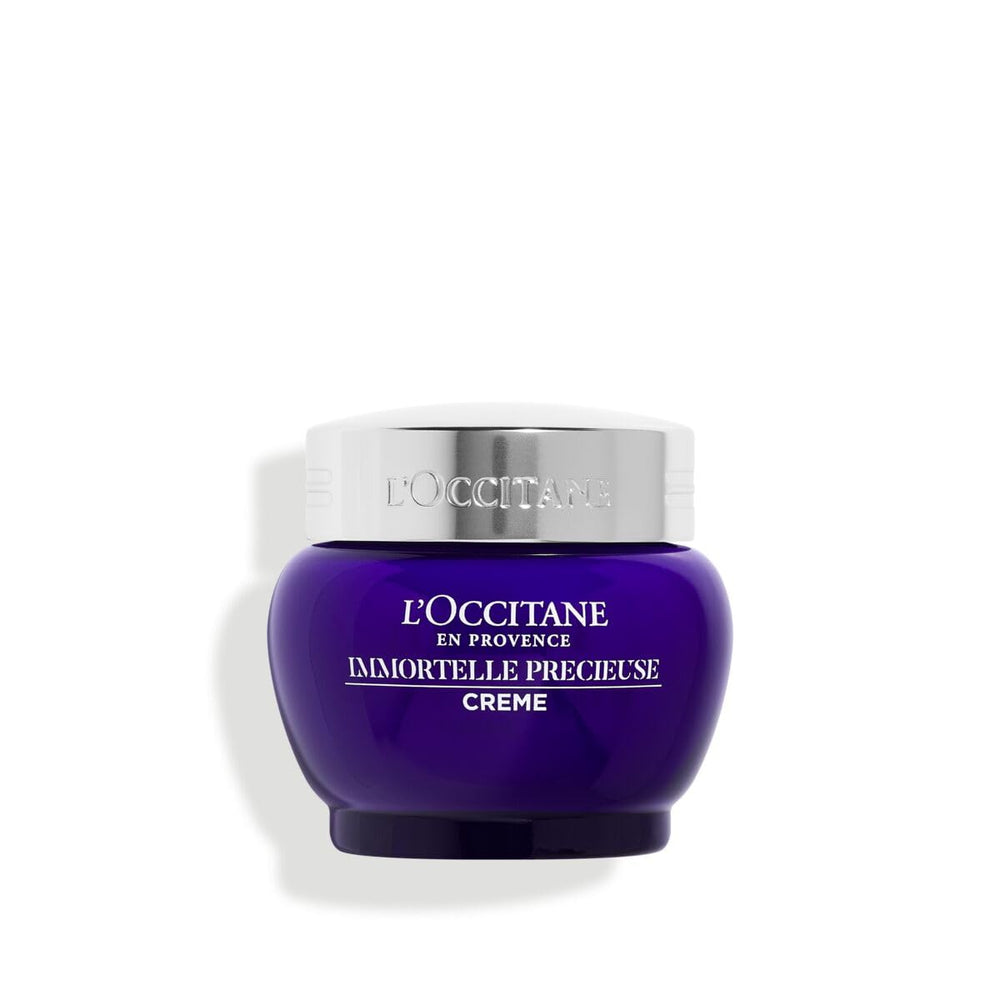 L'OCCITANE jar front view showing elegant packaging and hydration benefit