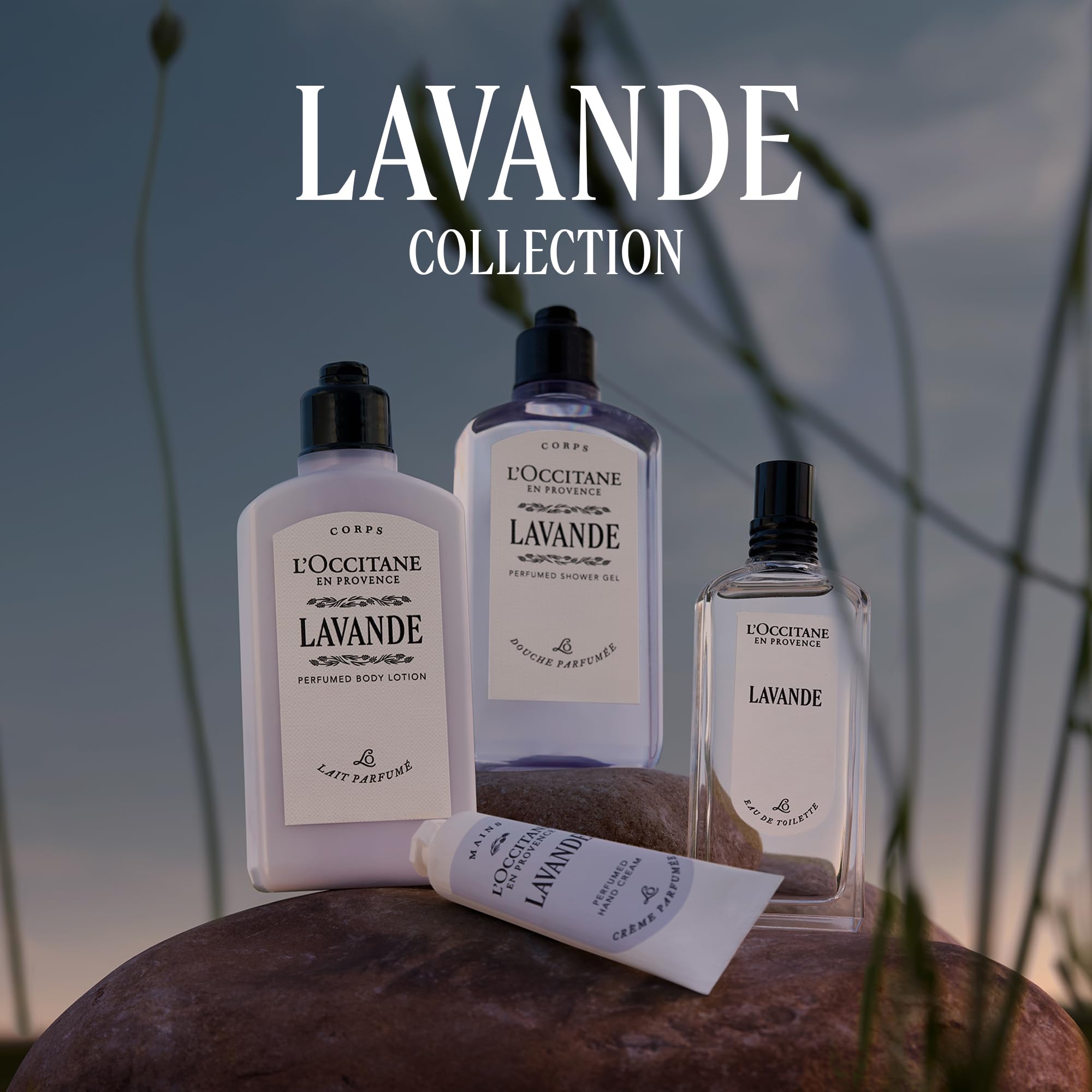 L'OCCITANE label closeup showing Haute‑Provence lavender origin and product details