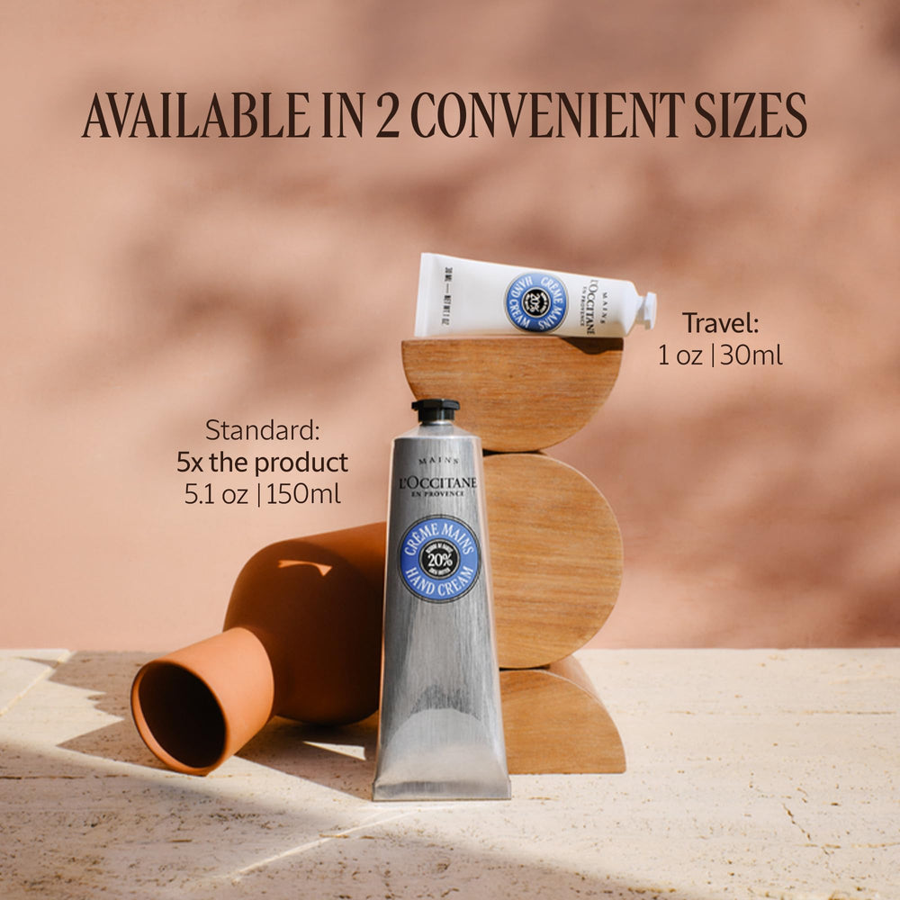 L'OCCITANE before and after hands showing improved skin texture benefit