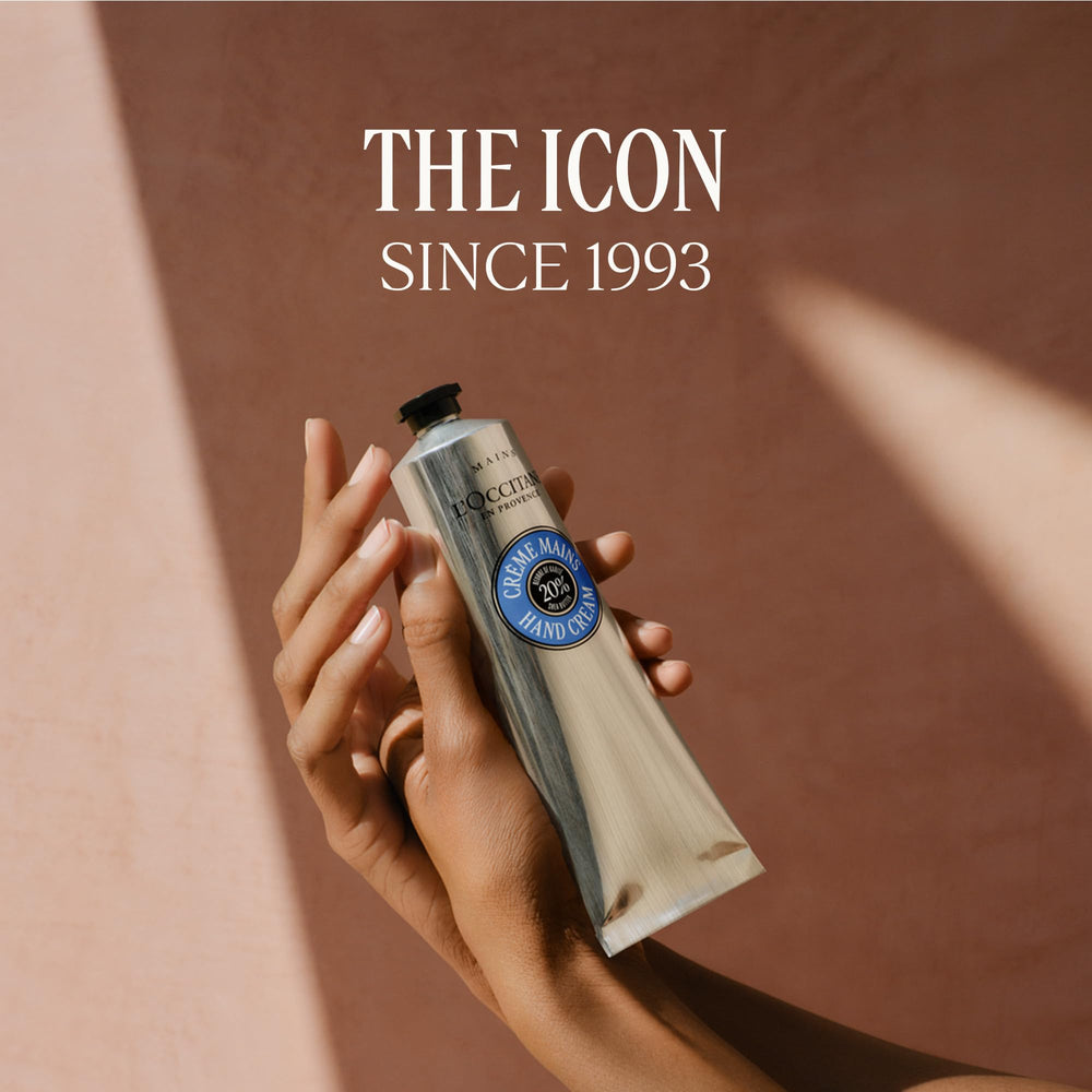 L'OCCITANE tube in a travel bag showing on-the-go hydration benefit