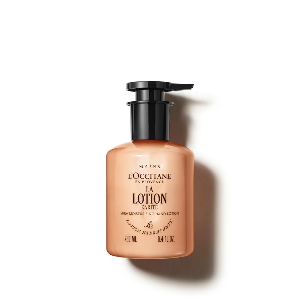 L'Occitane front packaging showing bottle and soothing benefit