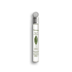 L'Occitane verbena roll-on front view showing compact travel-ready bottle and bright label