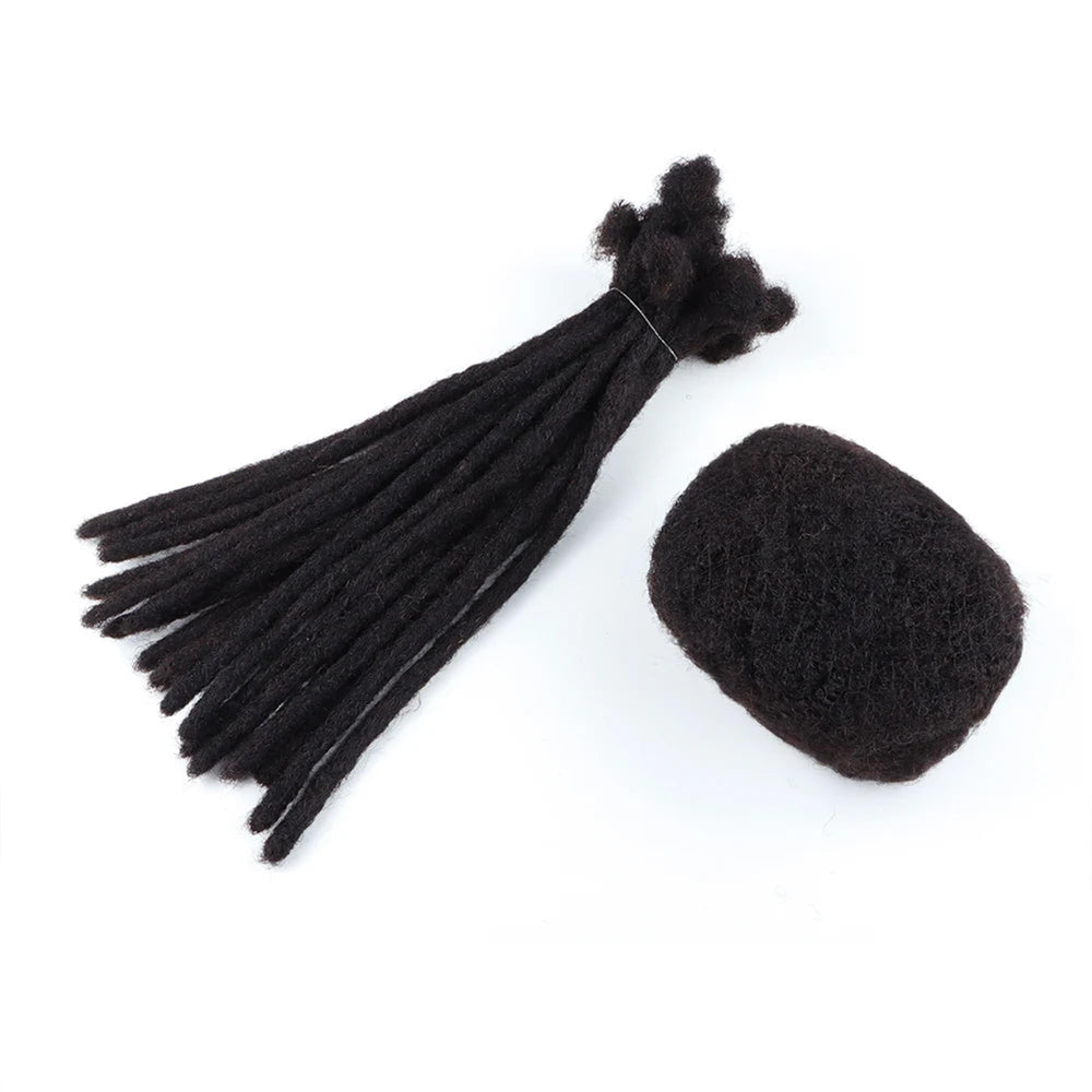Loceast dyed sample strand showing successful color uptake and styling versatility