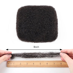 Loceast afro kinky texture close-up demonstrating realistic hair strand definition and blendability