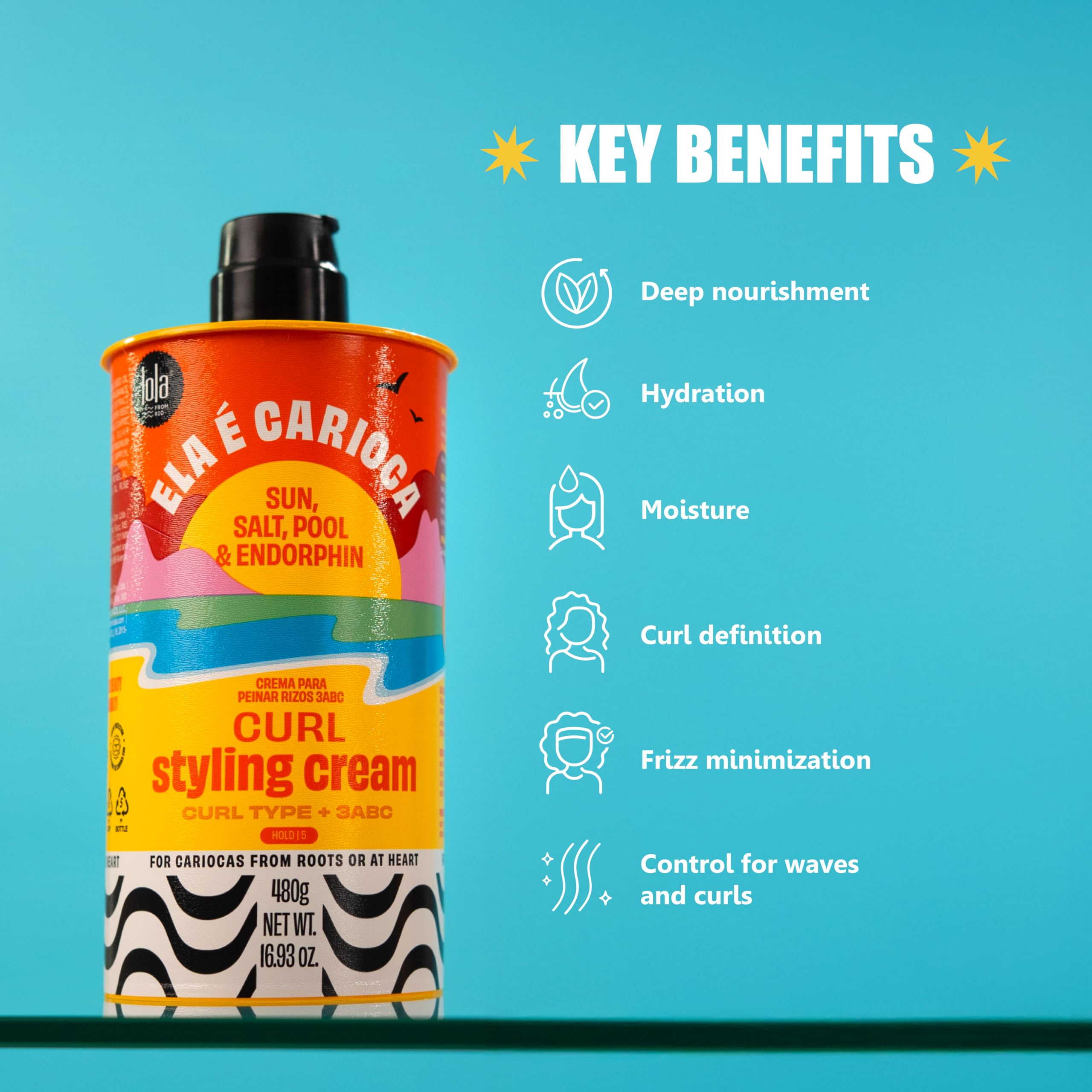 Lola applied to wet curls illustrating hydration and improved definition