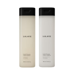 LolaVie duo front view showing both 8.5 oz bottles and packaging benefit