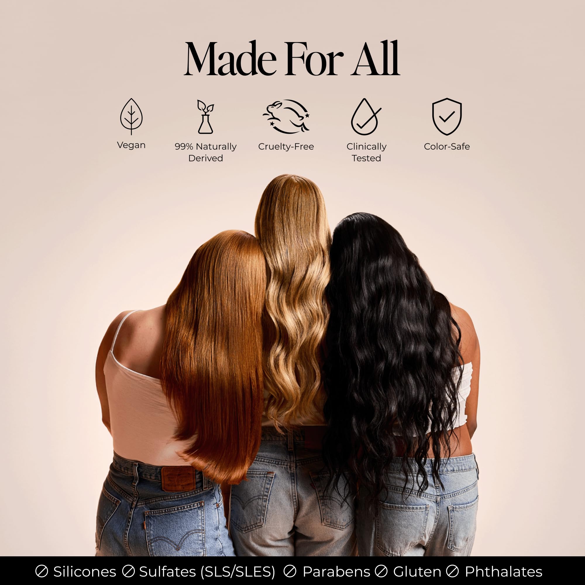 LolaVie ingredients label close-up highlighting natural, vegan claim