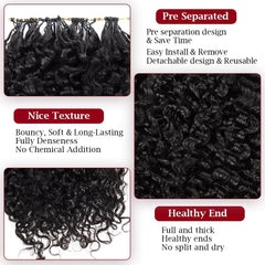 LOLLY HAIR close-up curly texture highlighting natural look and tangle resistance