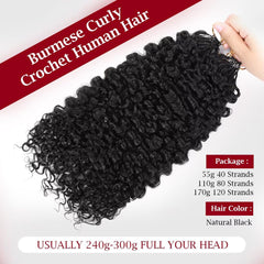 LOLLY HAIR held in hand to show 55g featherweight and comfortable wear