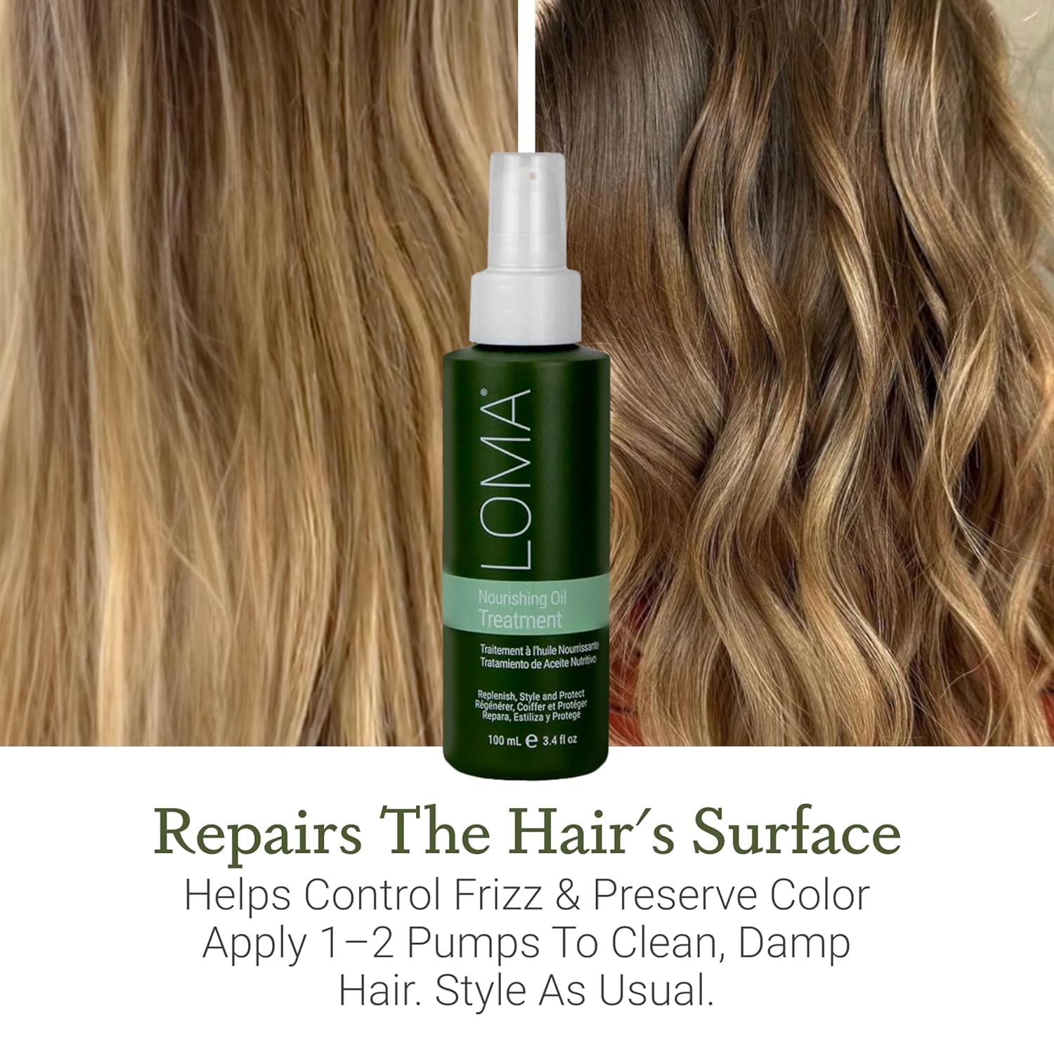 LOMA applied to beard closeup, softens facial hair and conditions skin