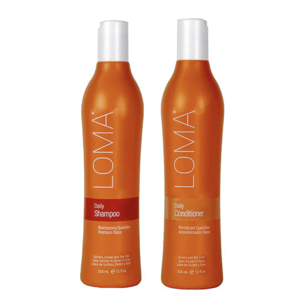 Loma clear duo front packaging showing both bottles and benefits