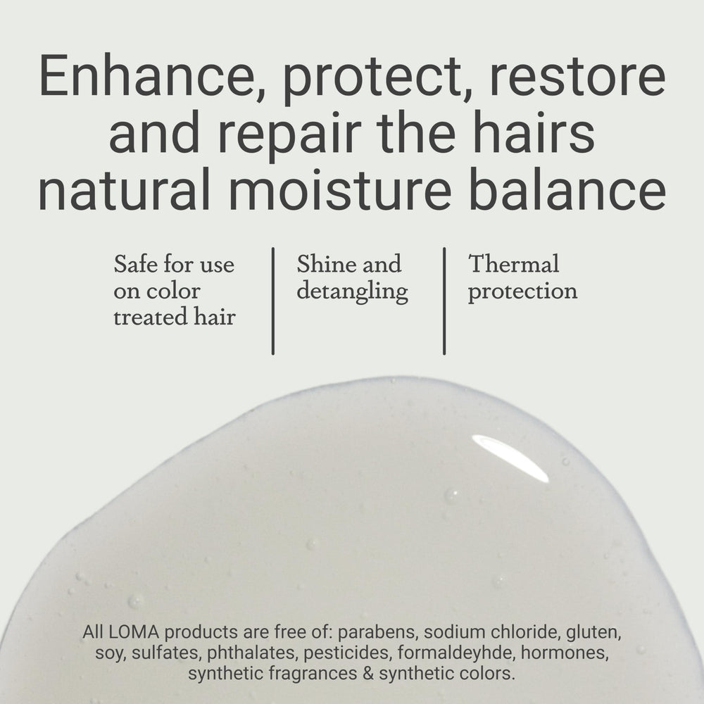 Loma conditioner cream texture showing smooth, moisturizing richness