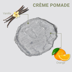 Loma cream pomade texture close-up highlighting smooth spreadability benefit