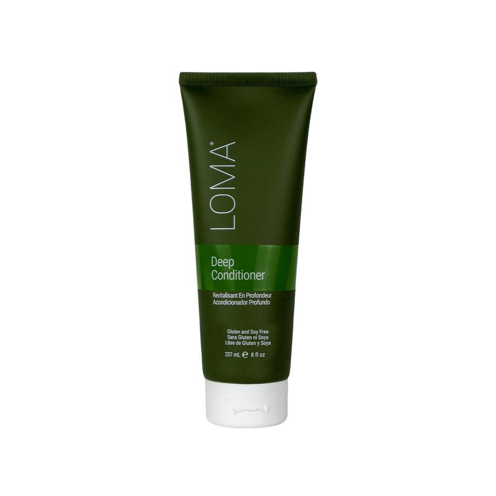 loma deep conditioner front packaging showing label and jar which highlights multi-use benefits