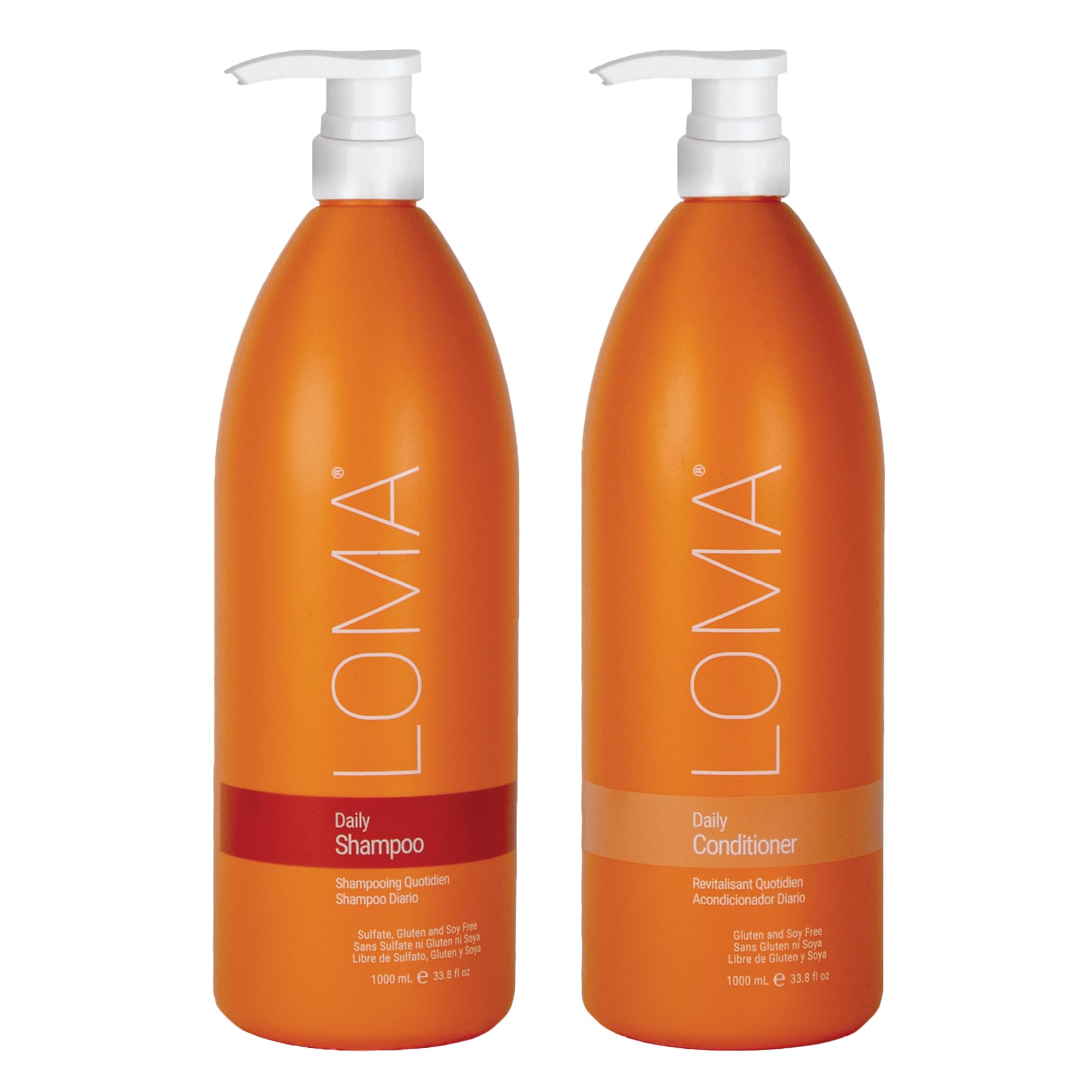 Loma front packaging showing duo bottles and clear product identity