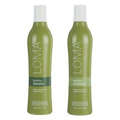 LOMA front packaging showing both 12oz bottles and product identity benefits