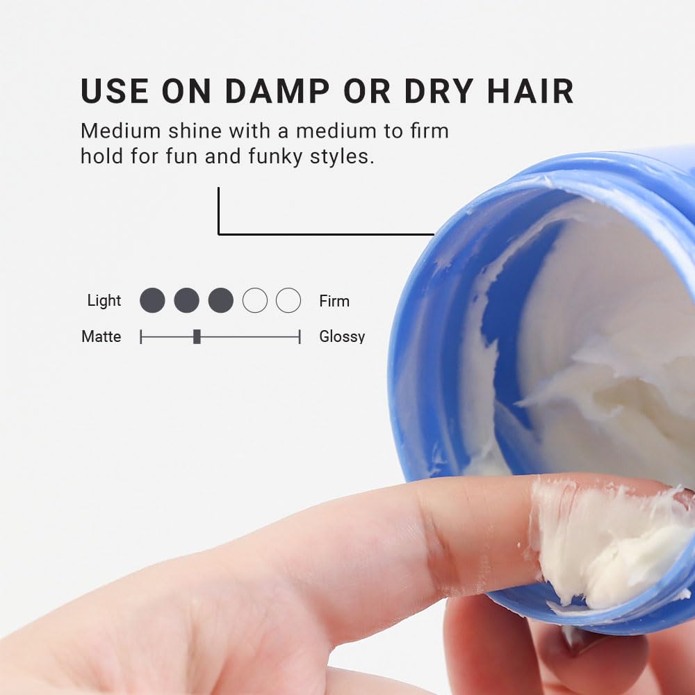 Loma fiber putty in hand styling use demonstrating easy application benefit