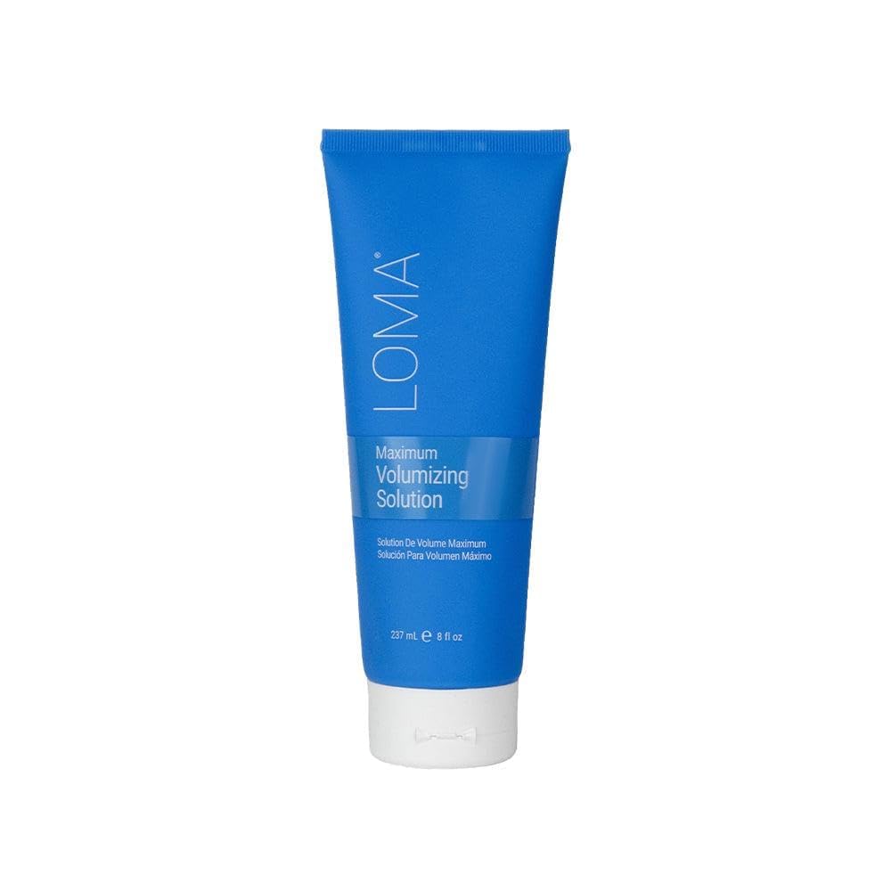 Loma front packaging showing 8 fl oz bottle and benefit of volume