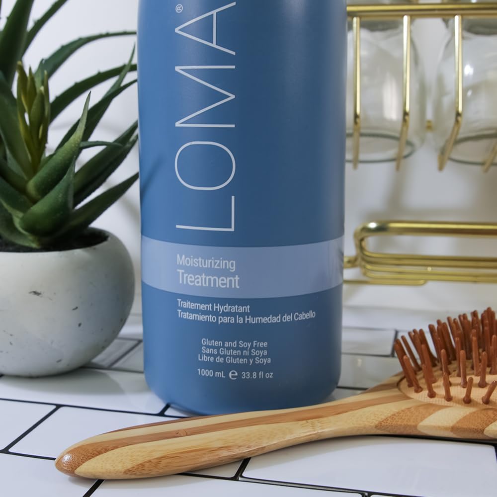 Loma moisturizing treatment in bathroom setting demonstrating at‑home use