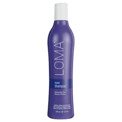 Loma vial violet shampoo front packaging showing label and size benefit toning