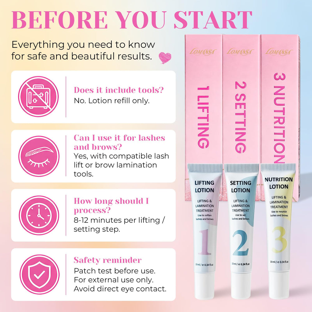 Lomansa three tubes arranged showing lifting, setting, nutrition
