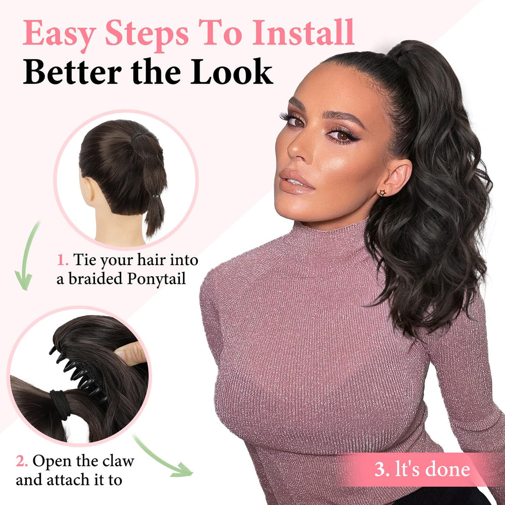 Lommel clip mechanism detail highlighting claw clip design and gentle scalp protection