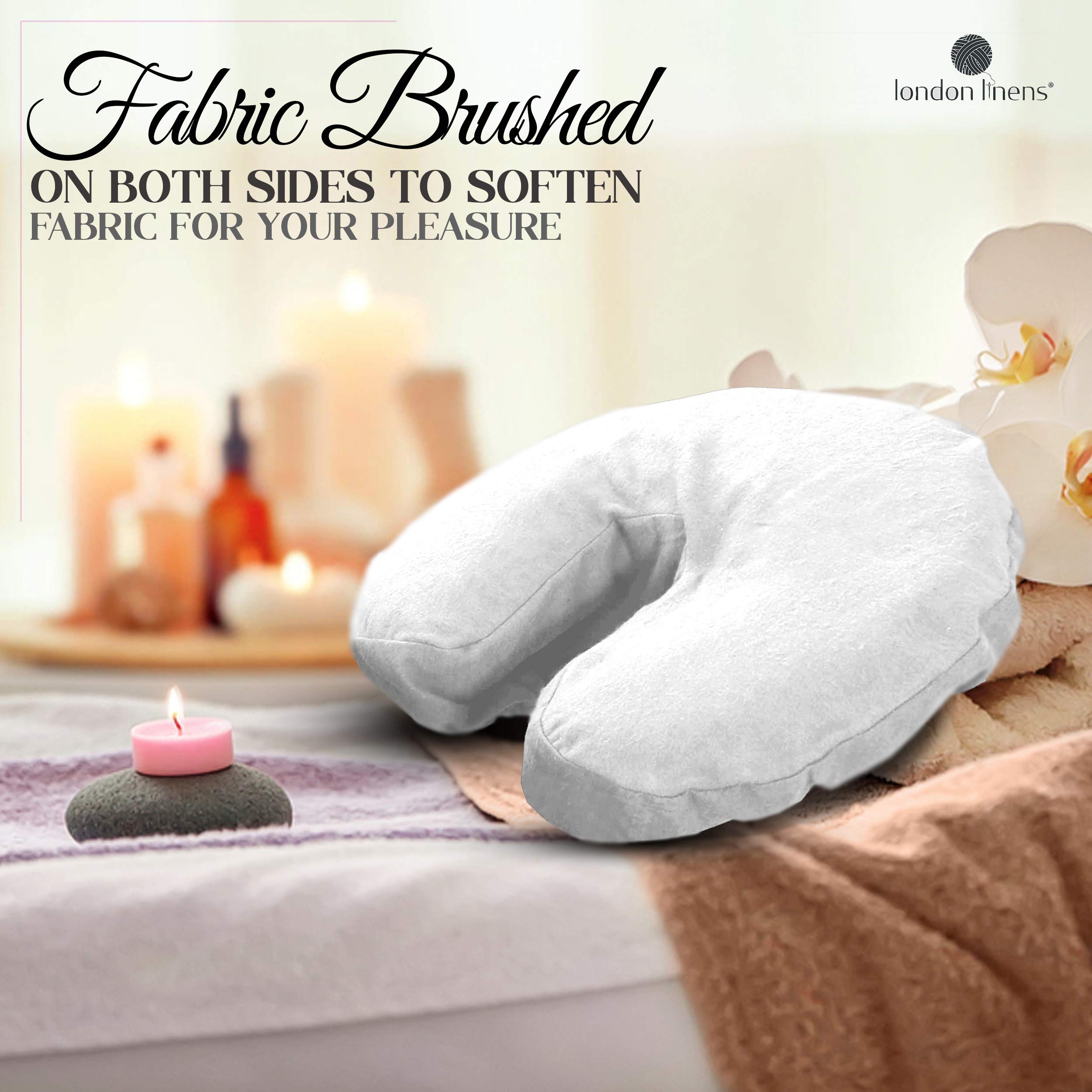 LONDON LINENS label and 165 gsm tag showing durable weight benefit