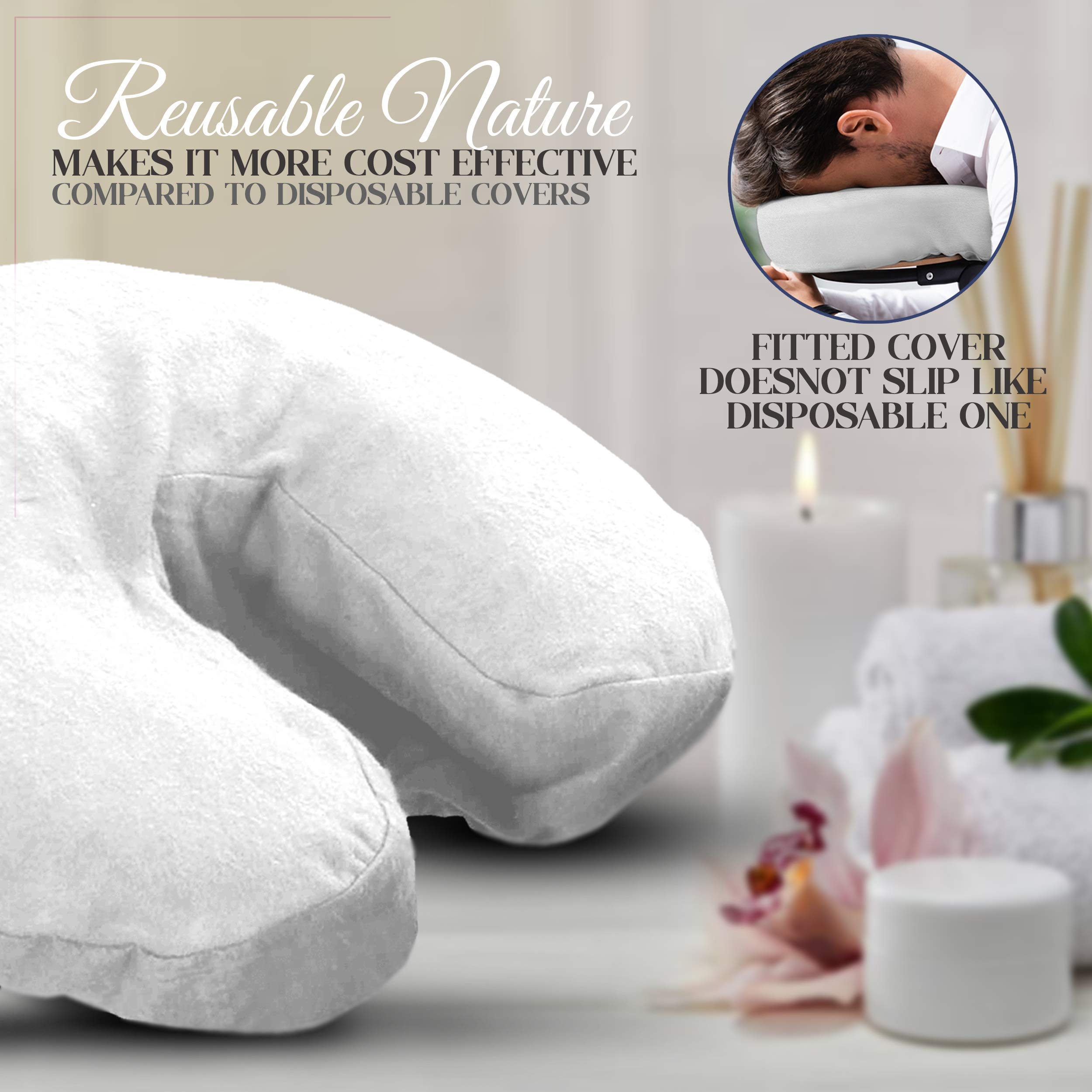 LONDON LINENS cover in spa setting showing polished professional appearance benefit