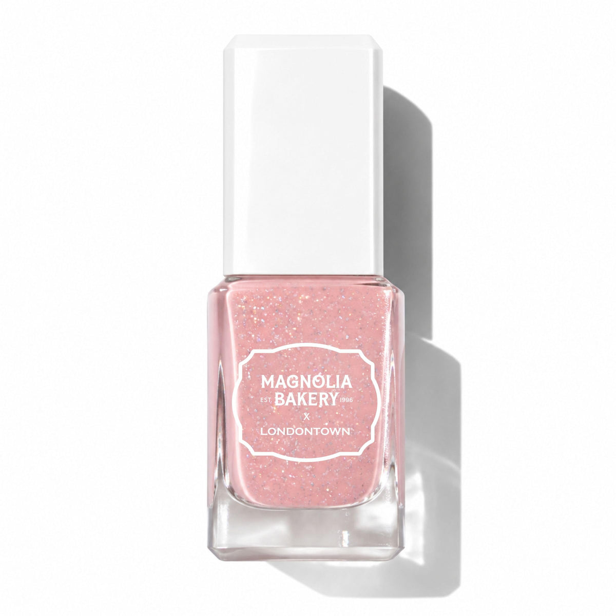 LONDONTOWN Confetti Cake front bottle showing color and shine benefit