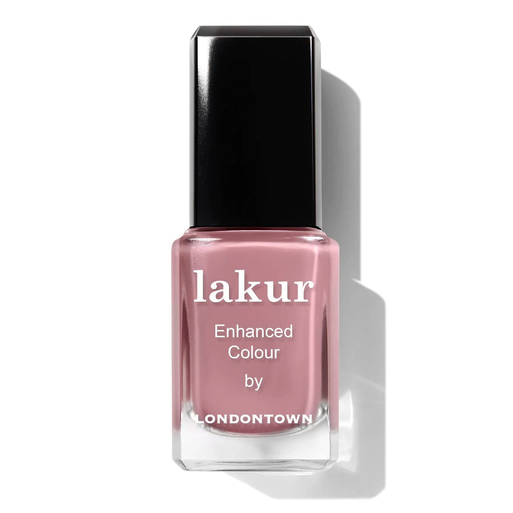 LONDONTOWN bottle front view showing rich nude-brown shade and professional look