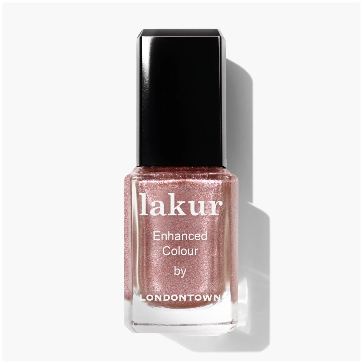 LONDONTOWN bottle front packaging showing nude shade and glossy finish benefit