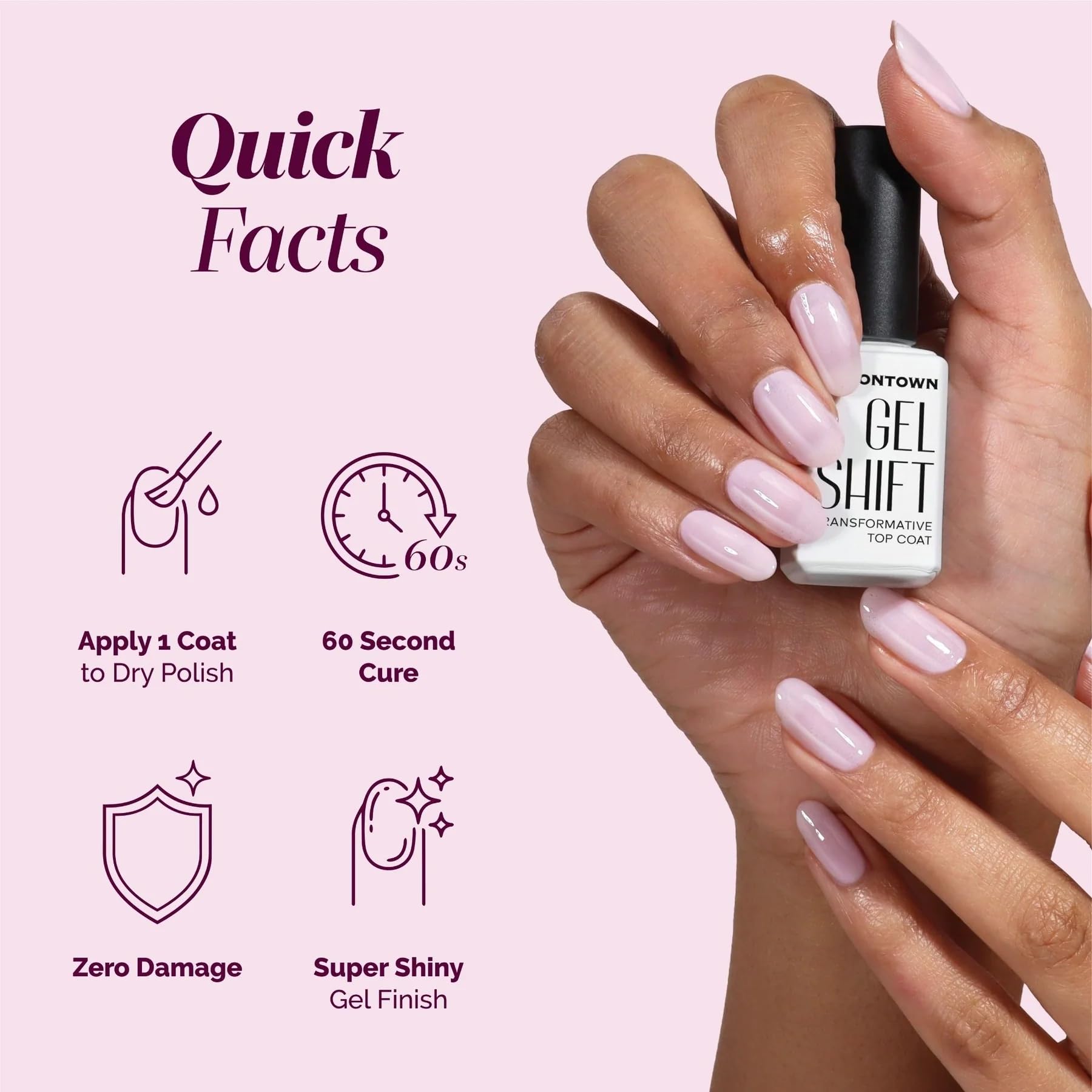 LONDONTOWN GelShift brush detail for smooth streak-free application benefit
