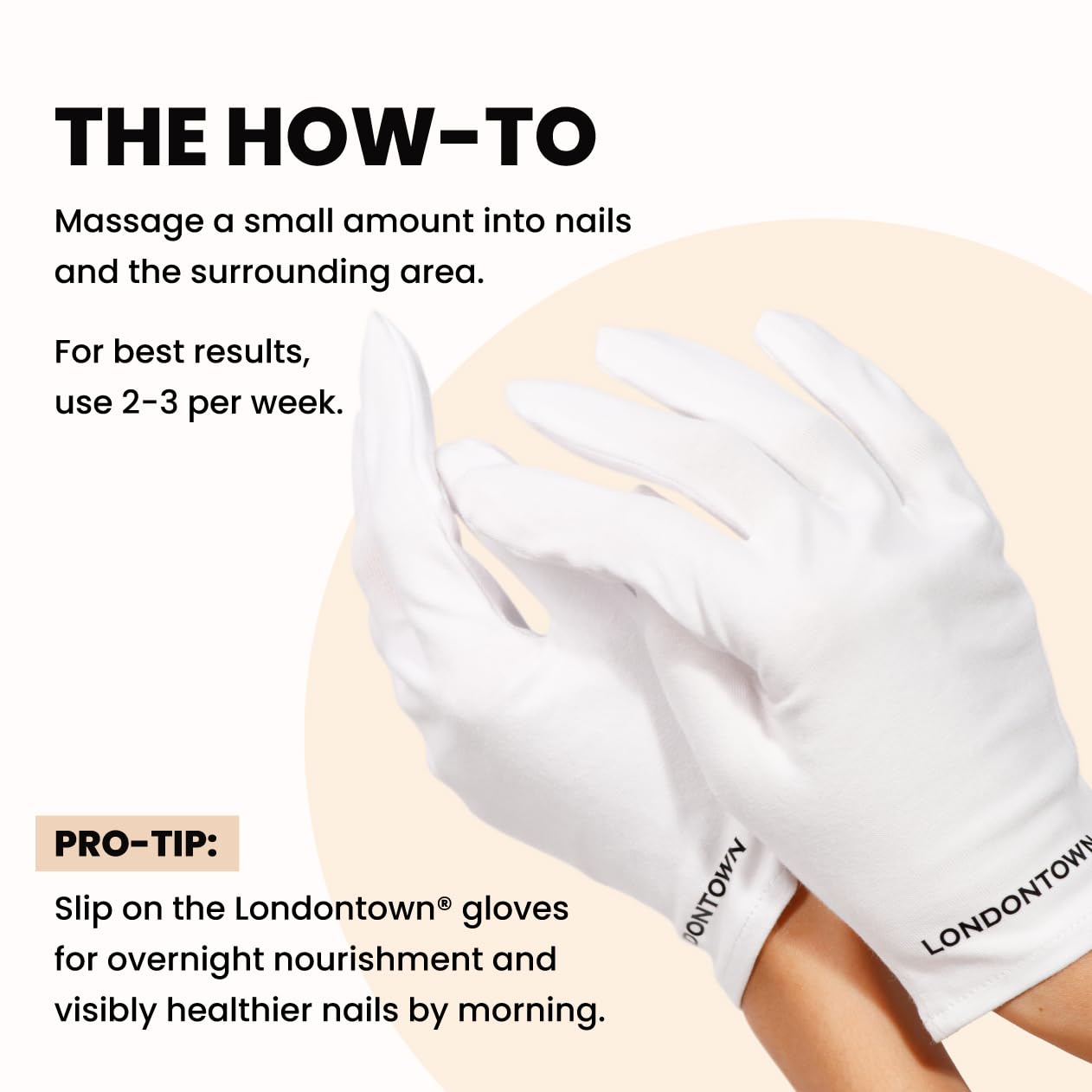 LONDONTOWN before and after nails comparison showing stronger, smoother nails