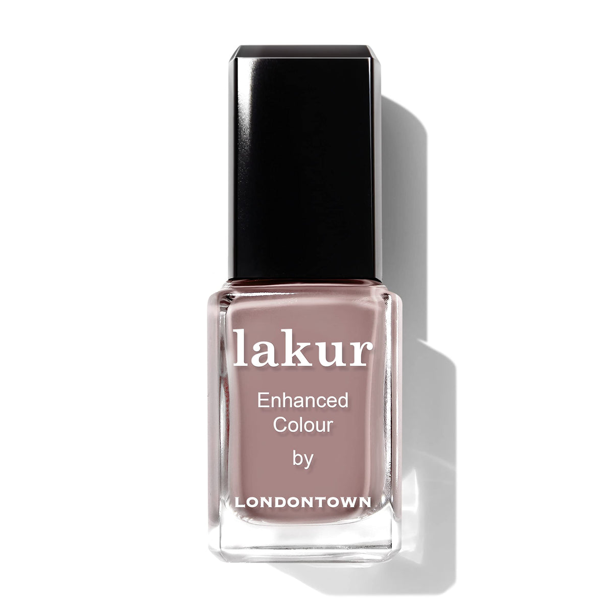 LONDONTOWN lakur bottle front view showing Chai shade and glossy benefit