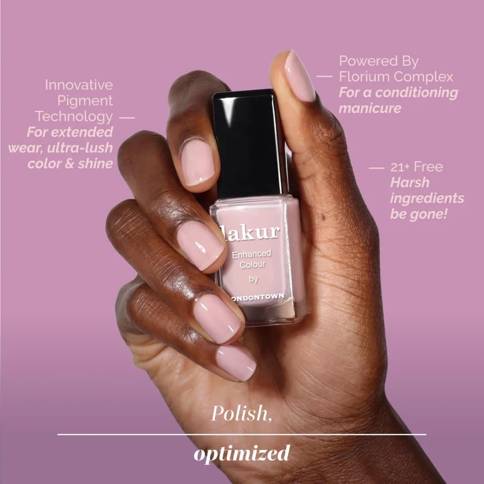 LONDONTOWN lakur bottle with cap open highlighting easy application and brush