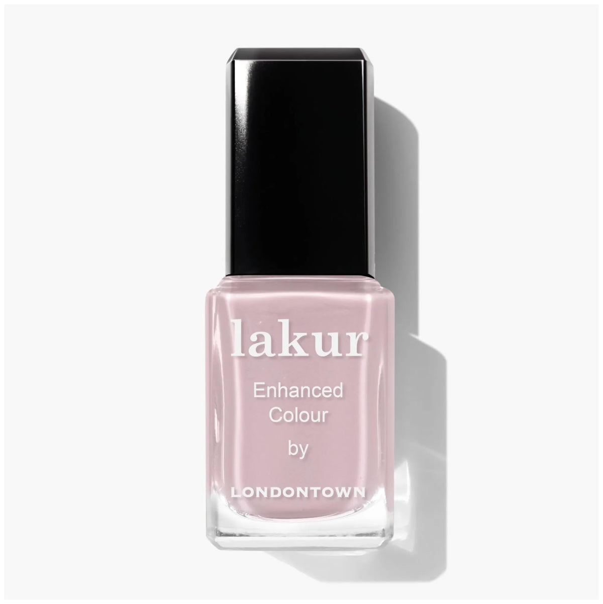 LONDONTOWN lakur front bottle showing vibrant pink-purple shade and glossy finish