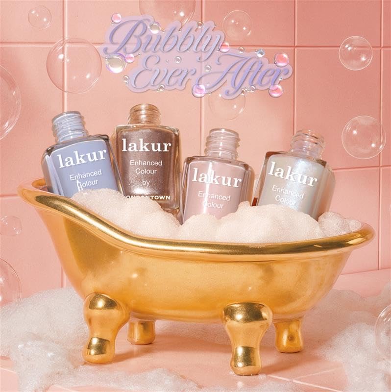 LONDONTOWN bottle on vanity portraying lifestyle-ready, salon-quality look