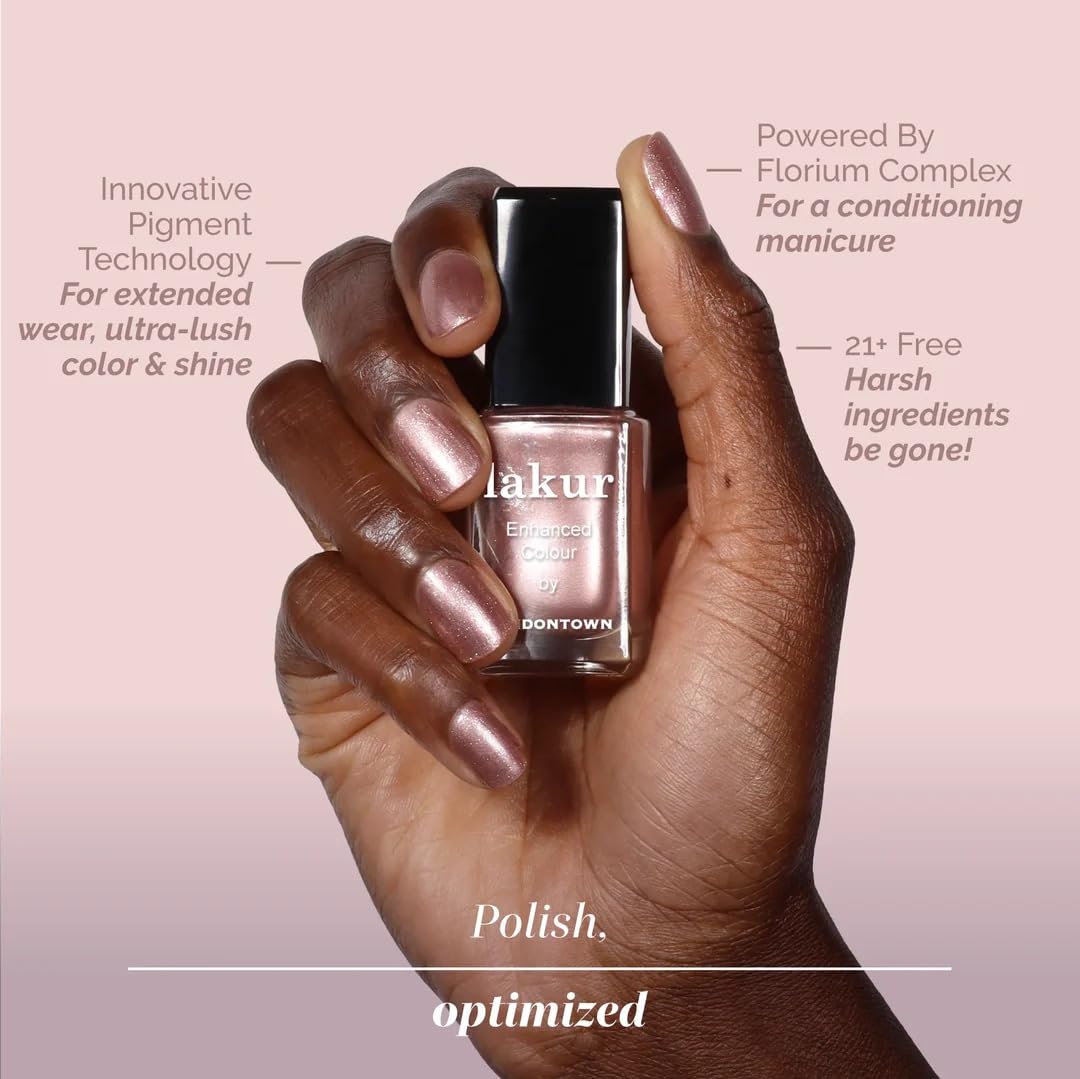 LONDONTOWN bottle held in hand to show true size and application ease benefit