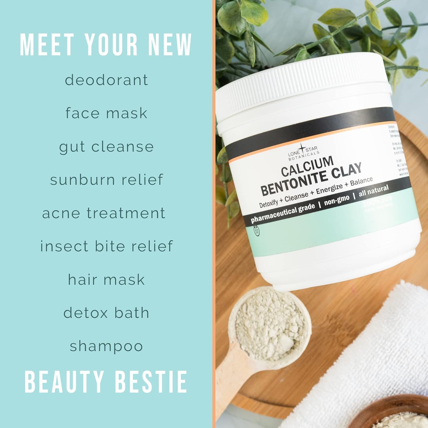 Lone Star Botanicals bath bowl setup conveying relaxing mineral soak benefit