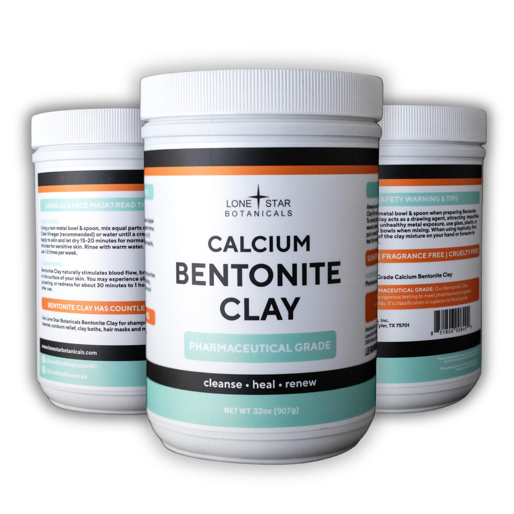 Lone Star Botanicals fine clay texture close-up for smooth mixing