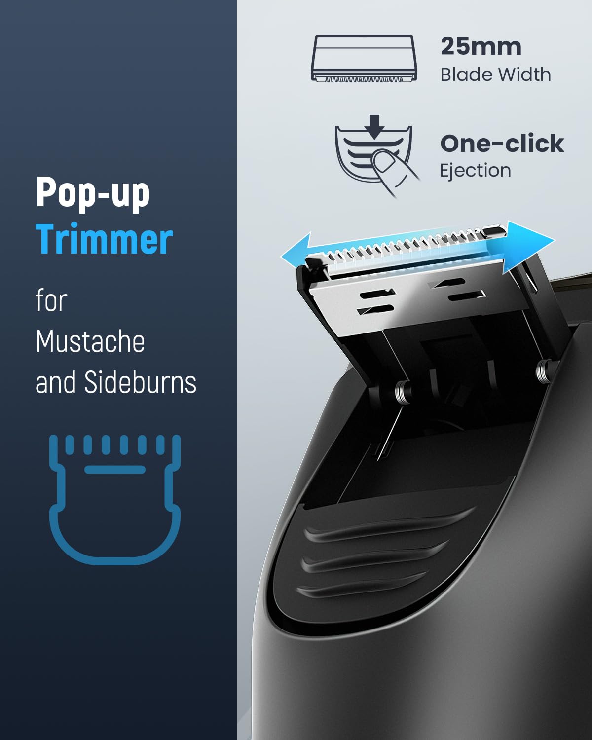 LONKEEN held in hand to show compact size and 60-minute cordless runtime benefit