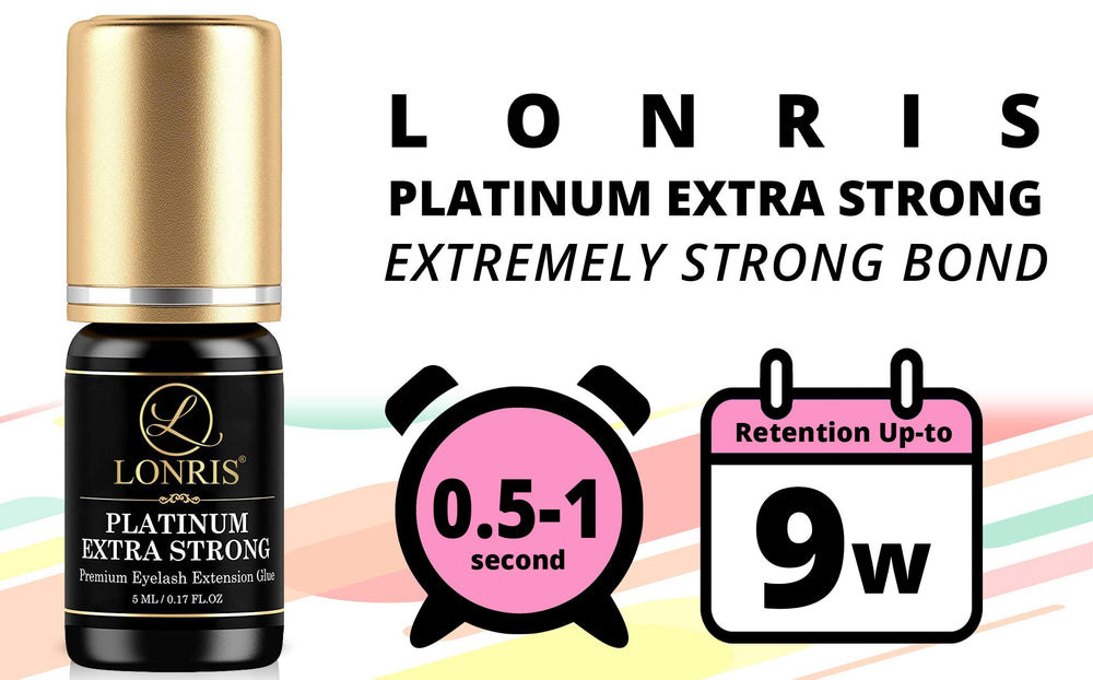 LONRIS cap and label close-up showing product name and quality assurance