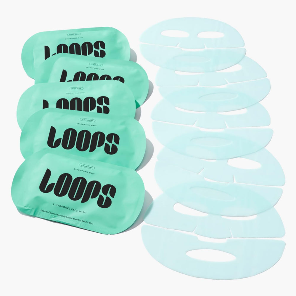 LOOPS close-up of hydrogel texture highlighting cooling, cling benefit