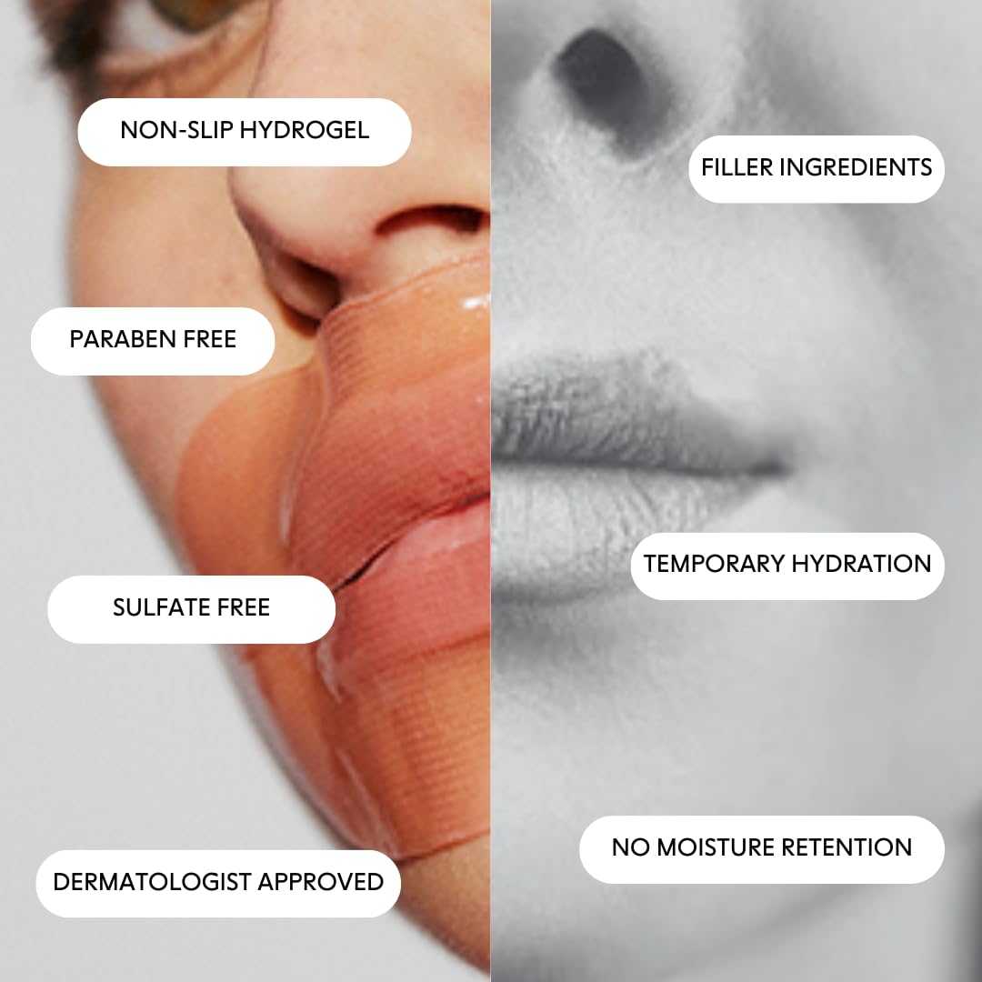 LOOPS hydrogel mask close-up texture highlighting serum-rich, adherent layer for absorption